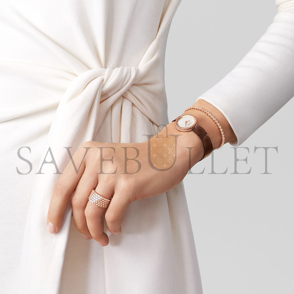 v*n cl*f arpels perlÉe Di*m*nds ring, 5 rows vcarp7uu00